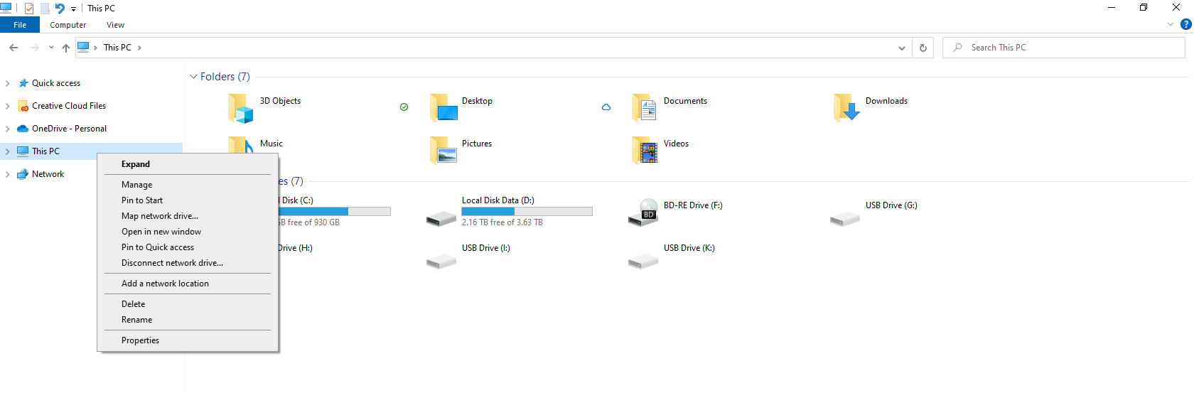 Samba connection in Windows Explorer: Add Network Connection