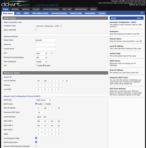 DD-WRT Configuration Example