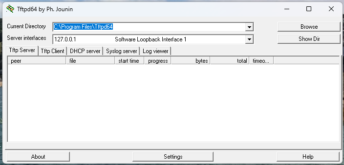 Screenshot TFTP Tool
